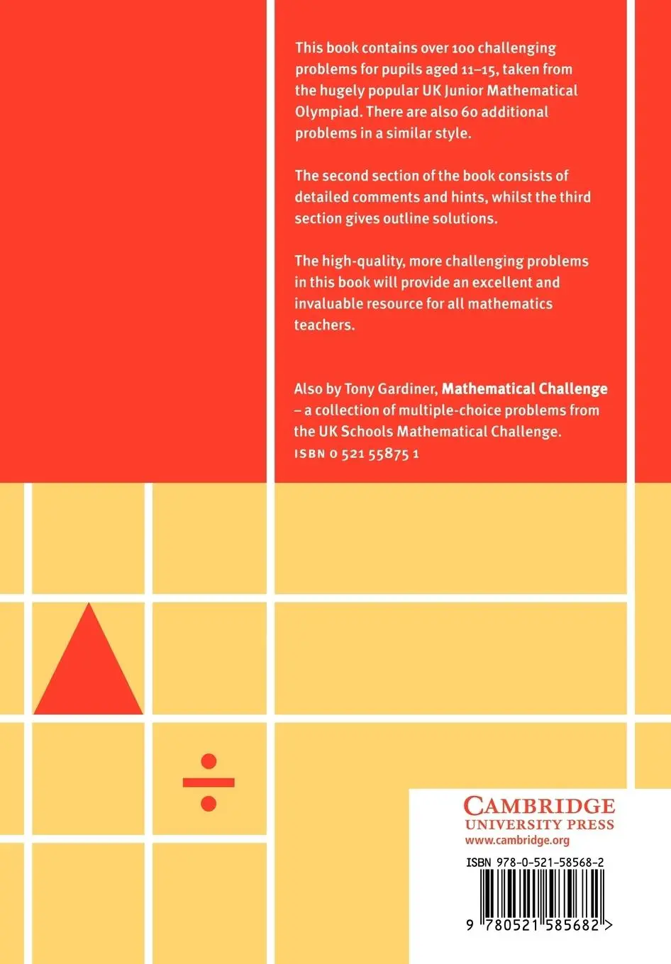 Rückseite: 9780521585682 | More Mathematical Challenges | Tony Gardiner | Taschenbuch | Englisch