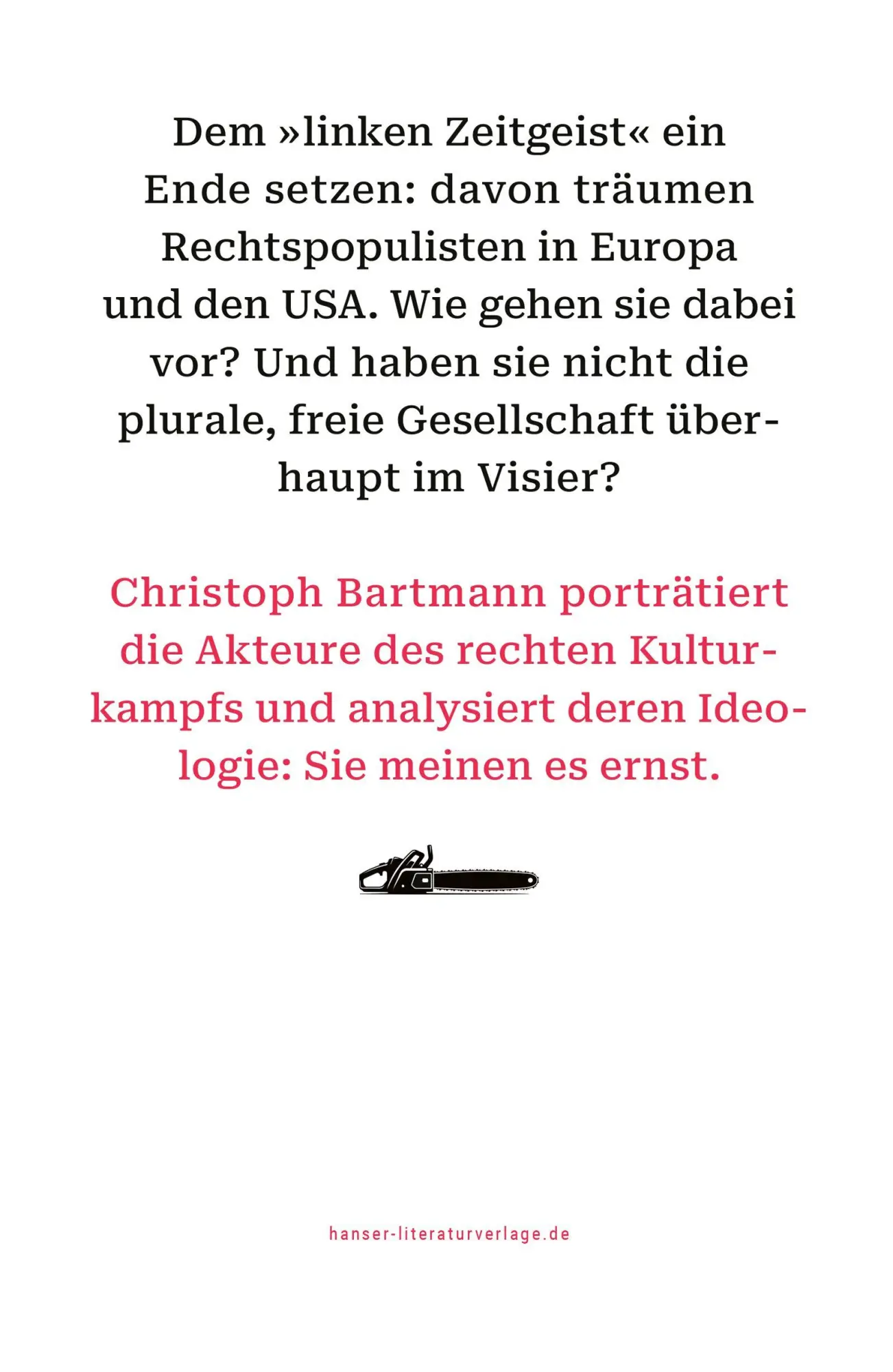 Bild: 9783446285682 | Attacke von rechts | Der neue Kampf um die Kultur | Christoph Bartmann