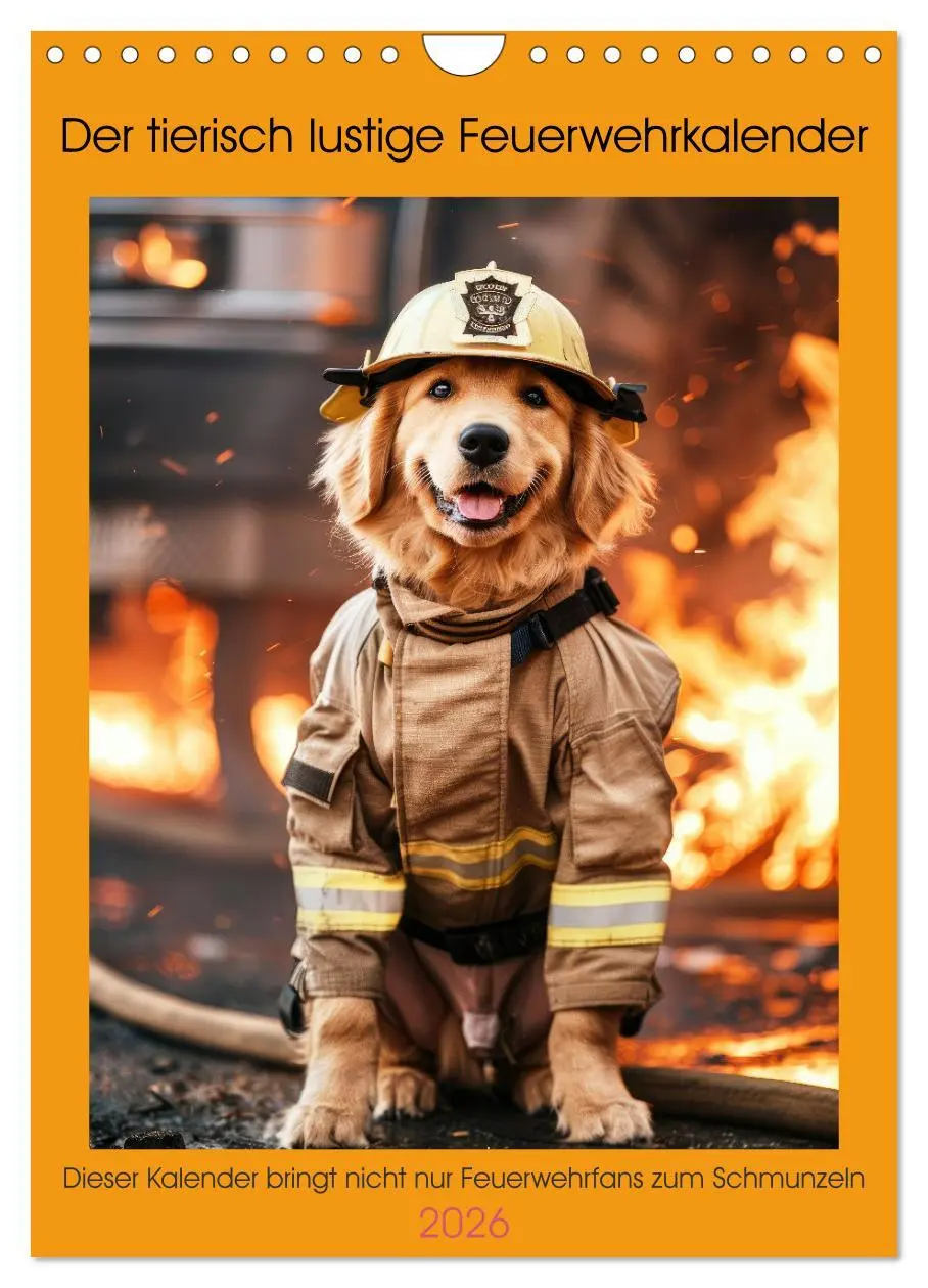 Cover: 9783516265682 | Der tierisch lustige Feuerwehrkalender (Wandkalender 2026 DIN A4...