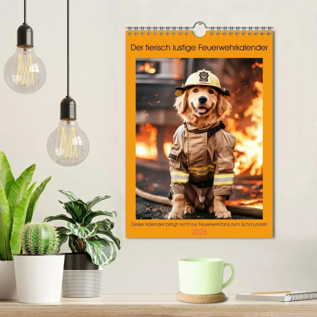 Bild: 9783516265682 | Der tierisch lustige Feuerwehrkalender (Wandkalender 2026 DIN A4...