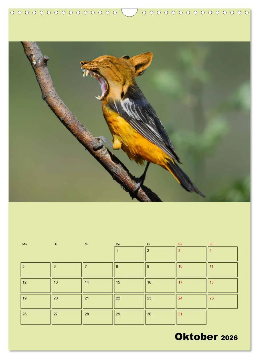 Bild: 9783516405682 | Seltsame Tiere - da stimmt doch was nicht... (Wandkalender 2026 DIN...
