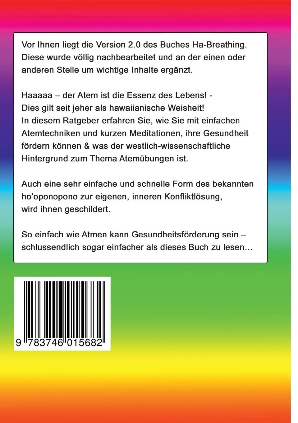 Rückseite: 9783746015682 | Ha-Breathing 2.0 | Markus Hitzler | Taschenbuch | Paperback | 76 S.