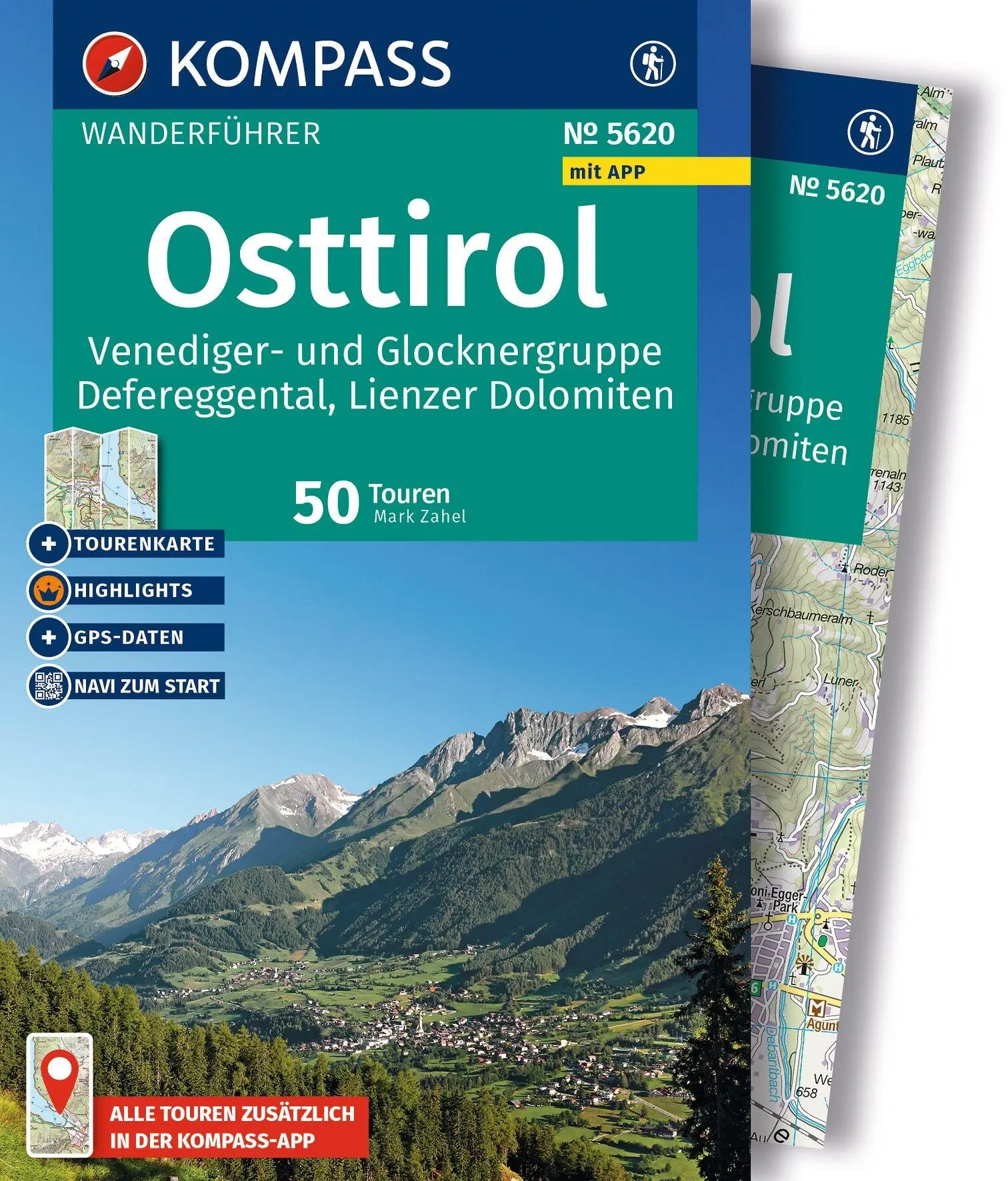 Cover: 9783991545682 | KOMPASS Wanderführer Osttirol, Venediger- und Glocknergruppe,...
