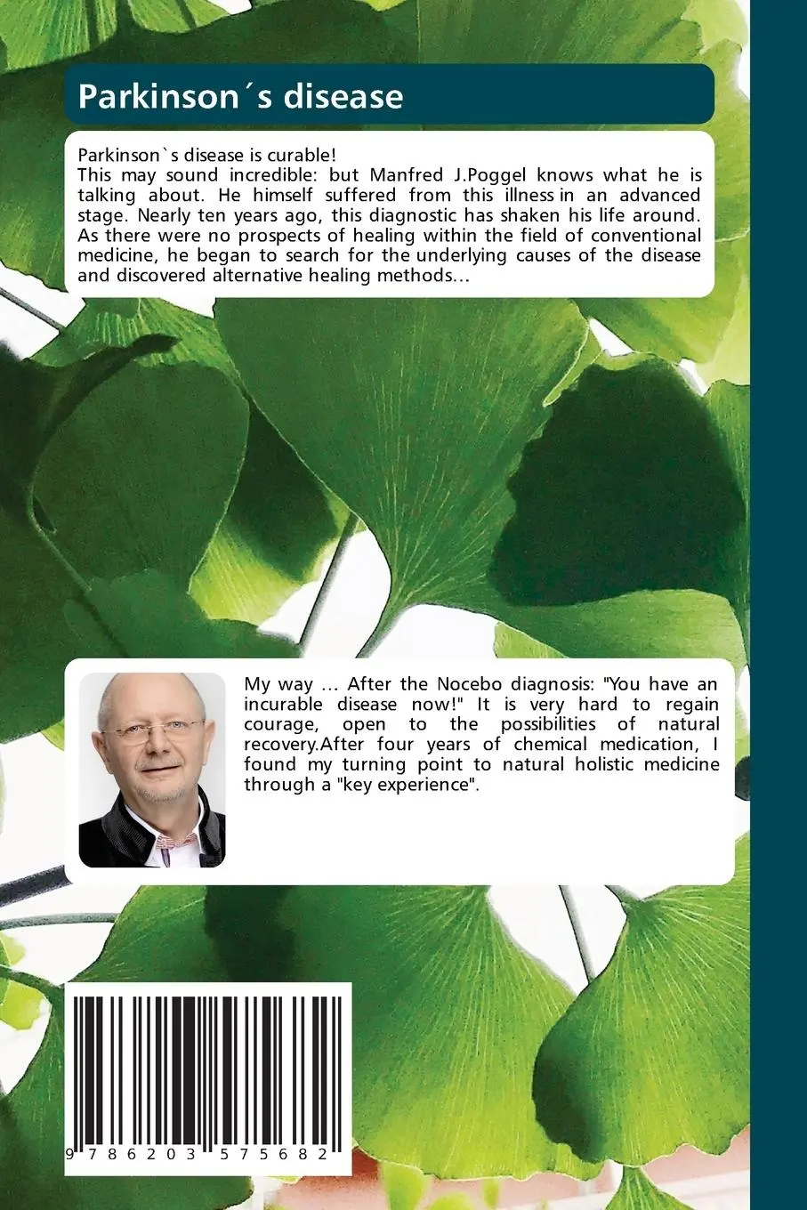 Rückseite: 9786203575682 | Parkinson´s disease | How I was healed without chemicals | Poggel