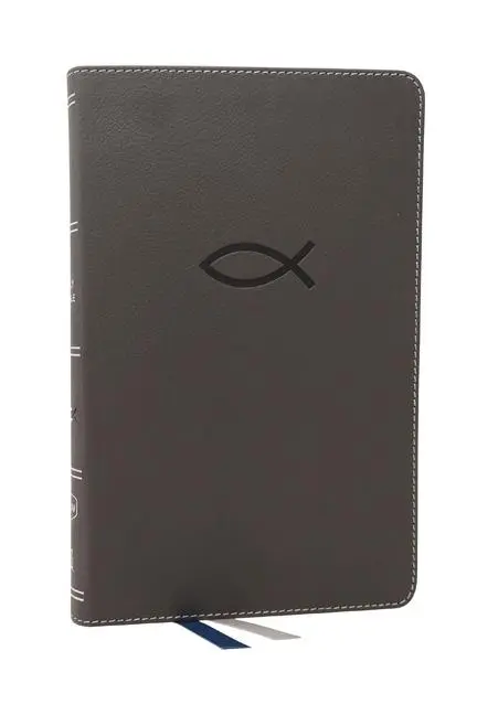Cover: 9780785225782 | Nkjv, Thinline Bible Youth Edition, Leathersoft, Gray, Red Letter...