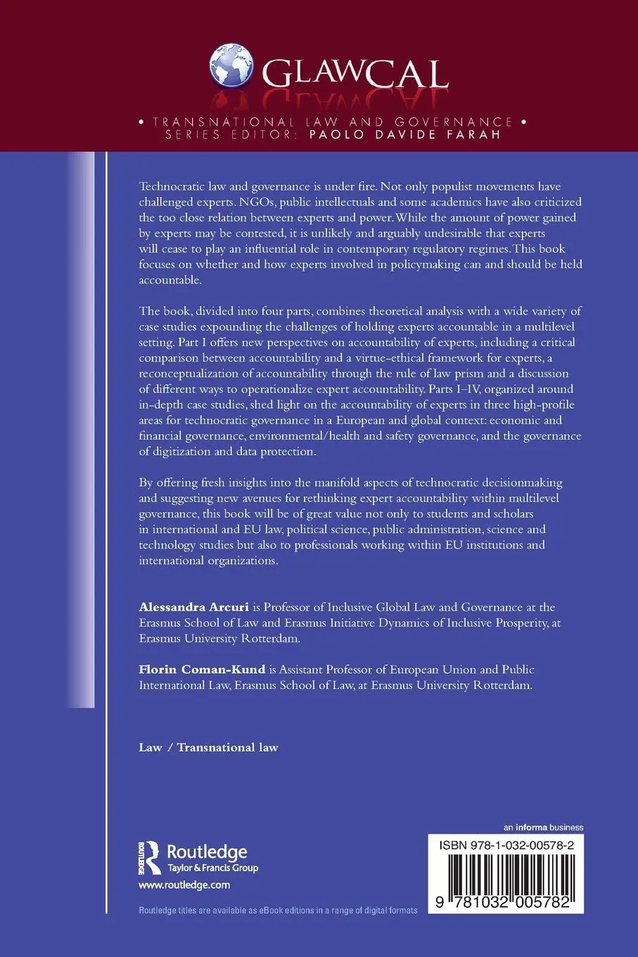 Rückseite: 9781032005782 | Technocracy and the Law | Accountability, Governance and Expertise