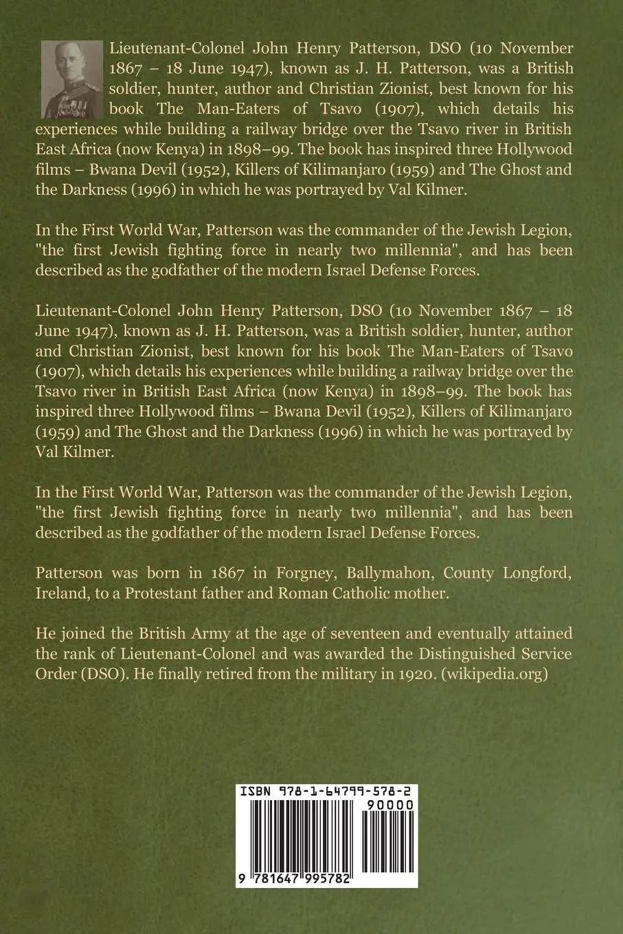Rückseite: 9781647995782 | With the Zionists in Gallipoli | J. H. Patterson | Taschenbuch | 2020