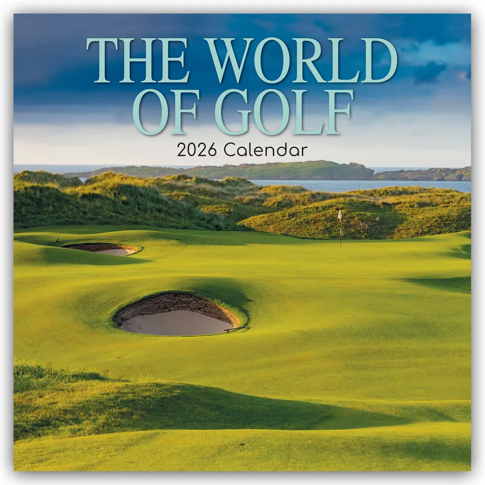 Cover: 9781836225782 | The World of Golf - Die Welt des Golfsports 2026 - 16-Monatskalender