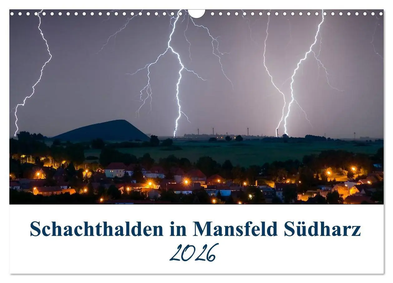 Cover: 9783457785782 | Schachtanlagen in Mansfeld Südharz (Wandkalender 2026 DIN A3 quer),...
