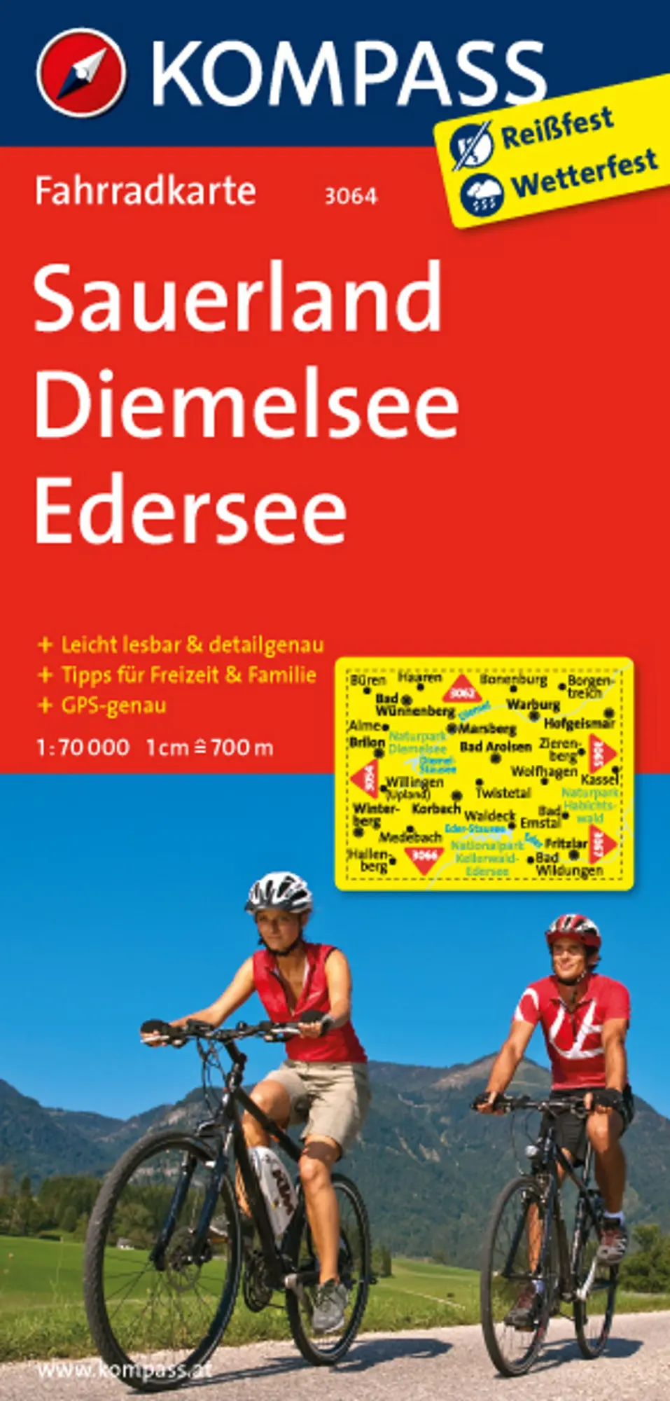 Cover: 9783850265782 | Sauerland - Diemelsee - Edersee 1 : 70 000 | Fahrradkarte. GPS-genau