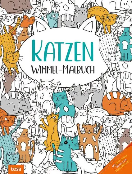 Cover: 9783863135782 | Katzen - Wimmel-Malbuch | Taschenbuch | 64 S. | Deutsch | 2024