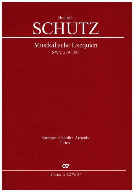 Cover: 9790007135782 | Musikalische Exequien I-III, Studienpartitur | Heinrich Schütz | 2013