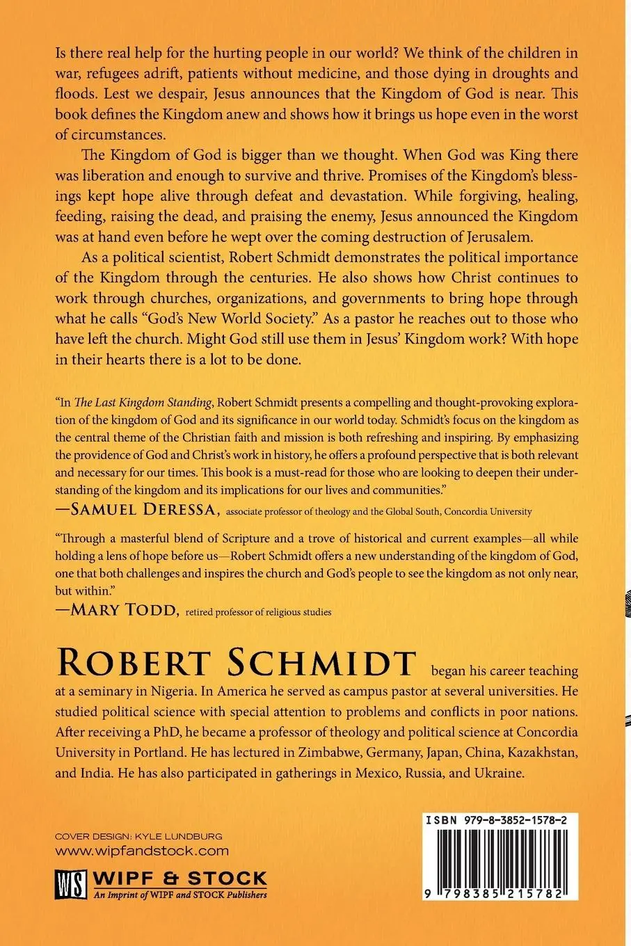 Rückseite: 9798385215782 | The Last Kingdom Standing | Robert Schmidt | Taschenbuch | Englisch