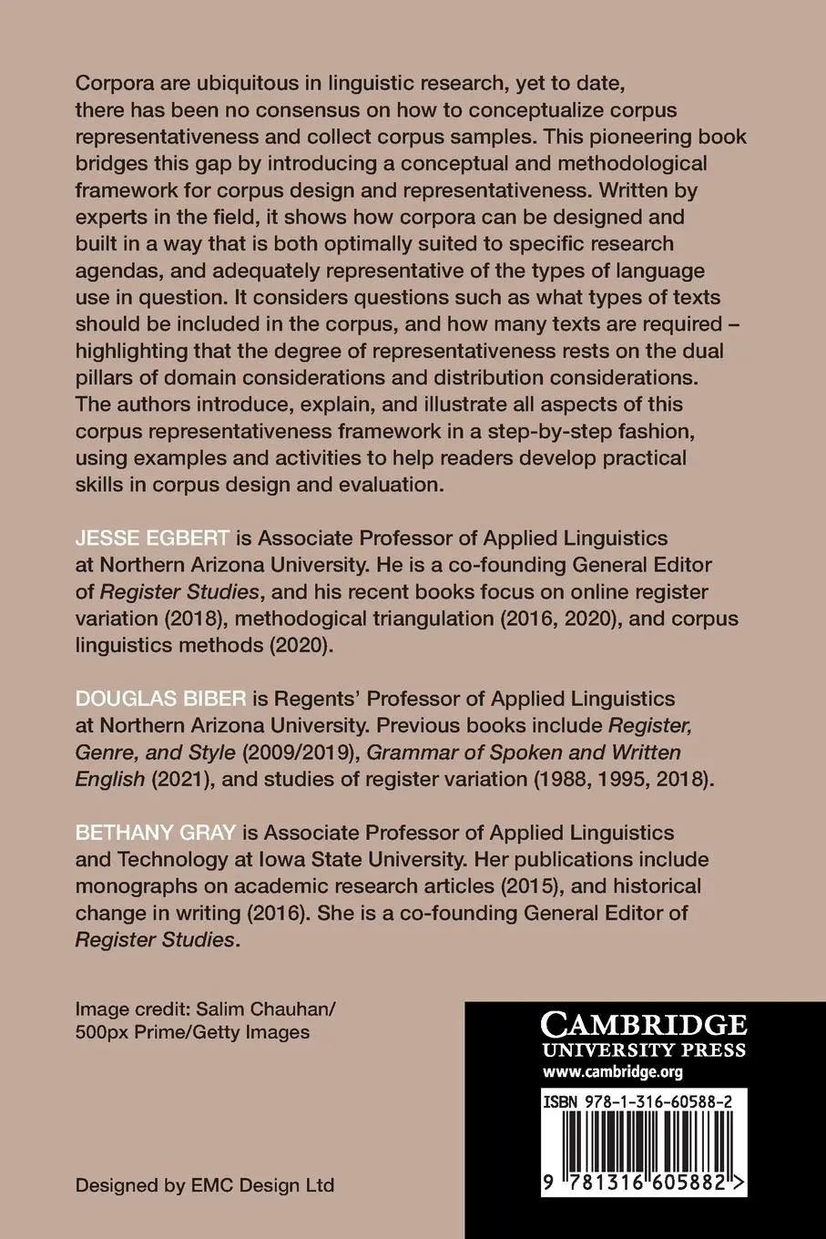 Rückseite: 9781316605882 | Designing and Evaluating Language Corpora | Jesse Egbert (u. a.)