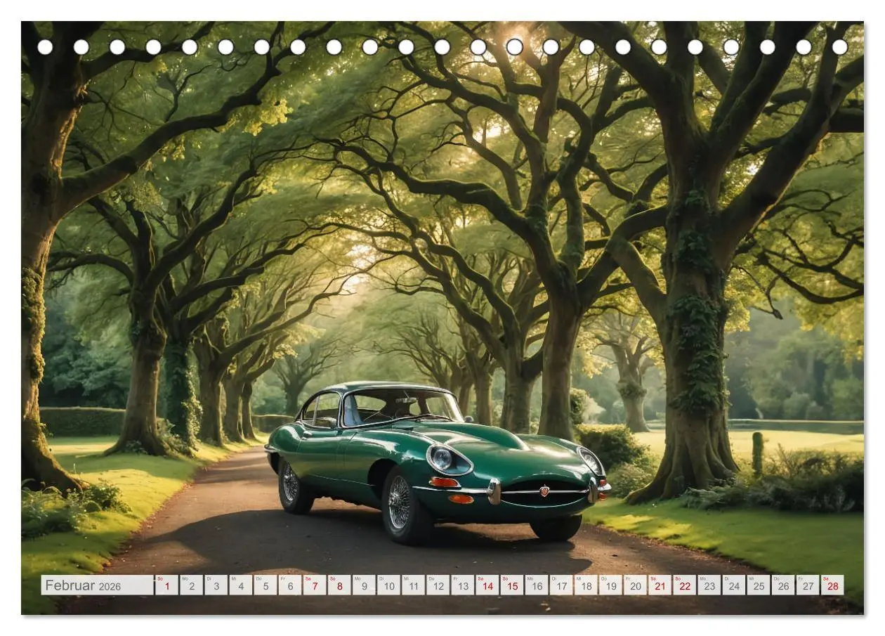 Bild: 9783457395882 | Virtual Classic Cars (Tischkalender 2026 DIN A5 quer), CALVENDO...