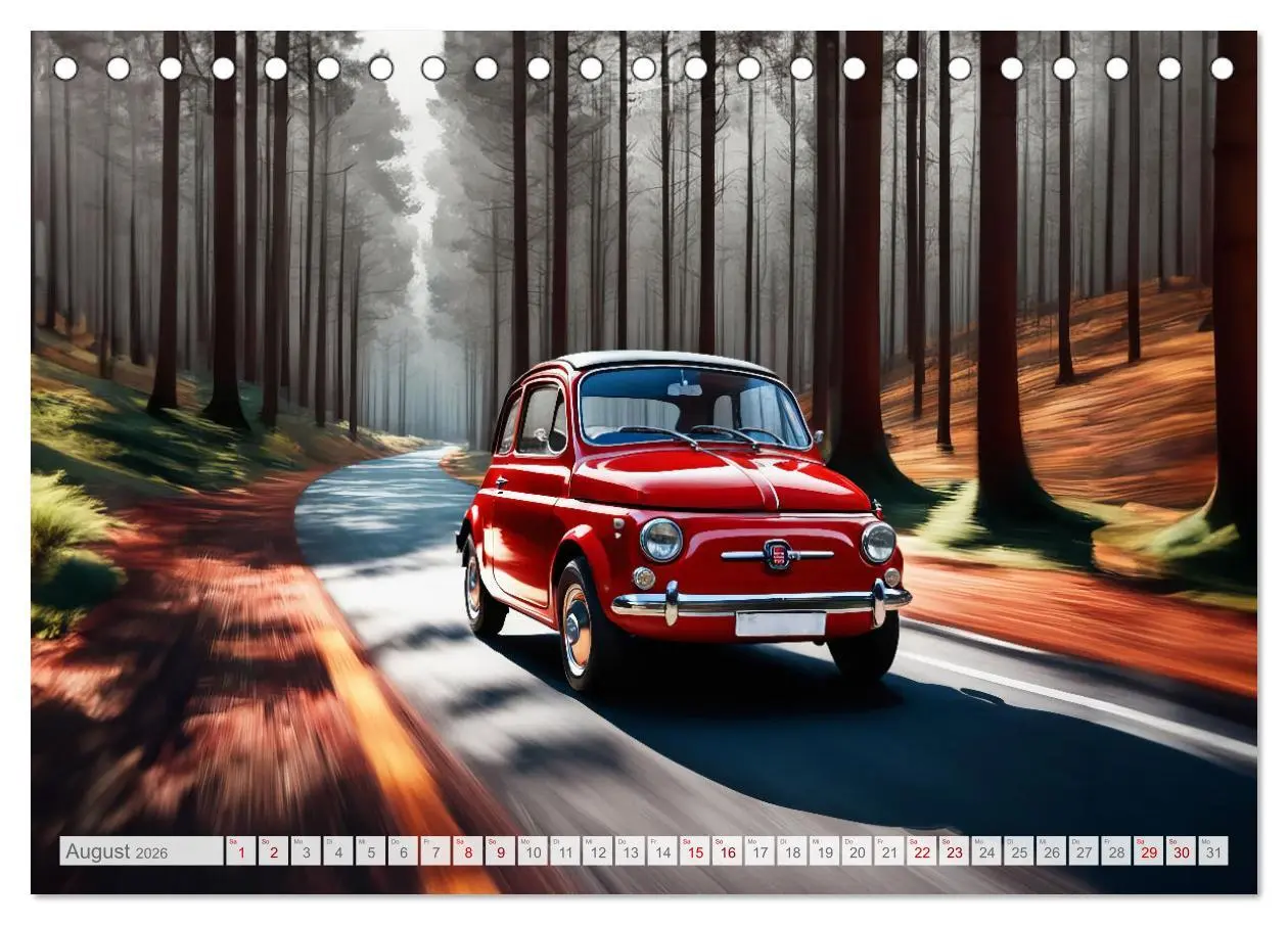 Bild: 9783457395882 | Virtual Classic Cars (Tischkalender 2026 DIN A5 quer), CALVENDO...