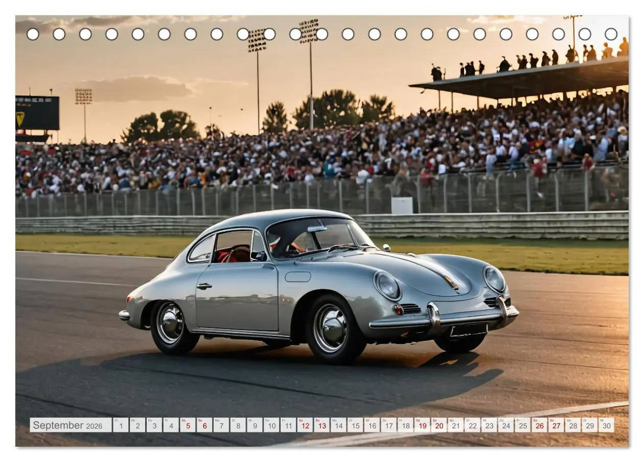 Bild: 9783457395882 | Virtual Classic Cars (Tischkalender 2026 DIN A5 quer), CALVENDO...