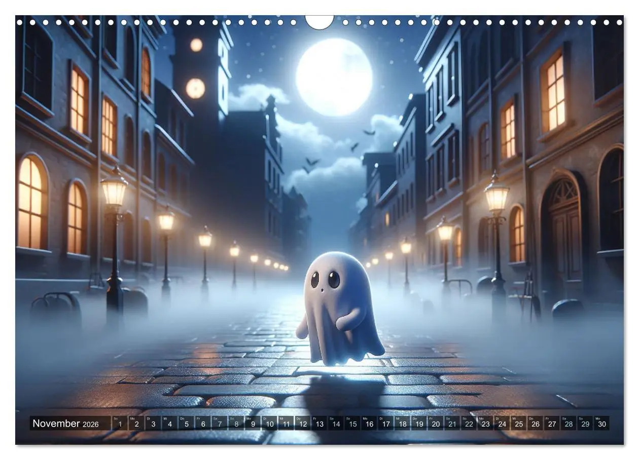 Bild: 9783457465882 | Spuk und Spiel: Ein Jahr mit kleinen Plagegeistern (Wandkalender...