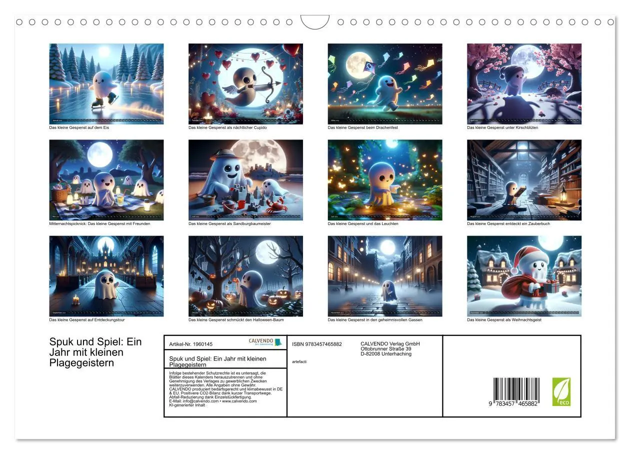 Bild: 9783457465882 | Spuk und Spiel: Ein Jahr mit kleinen Plagegeistern (Wandkalender...