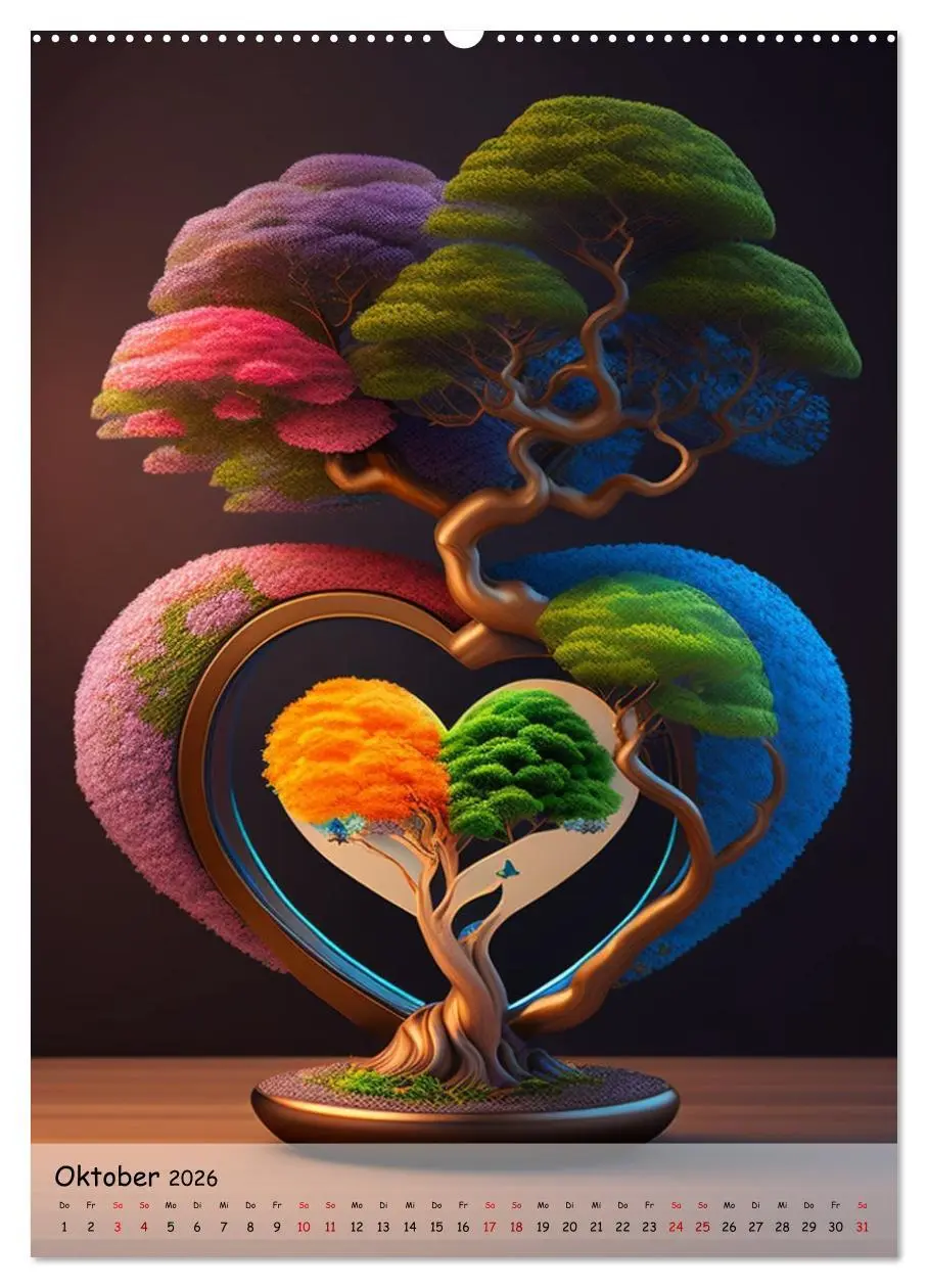 Bild: 9783516315882 | Bonsai Kunstwerke (hochwertiger Premium Wandkalender 2026 DIN A2...