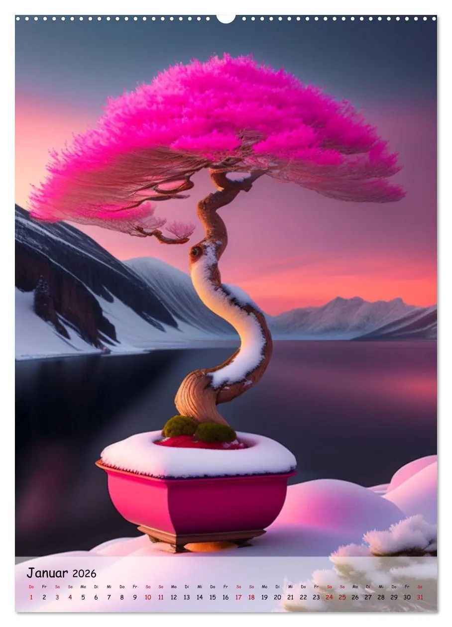Bild: 9783516315882 | Bonsai Kunstwerke (hochwertiger Premium Wandkalender 2026 DIN A2...