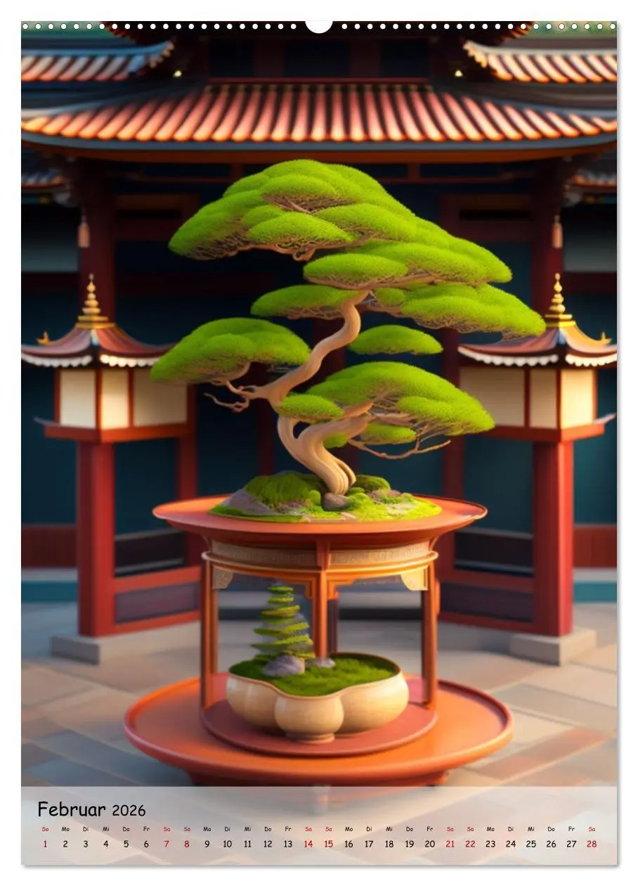 Bild: 9783516315882 | Bonsai Kunstwerke (hochwertiger Premium Wandkalender 2026 DIN A2...