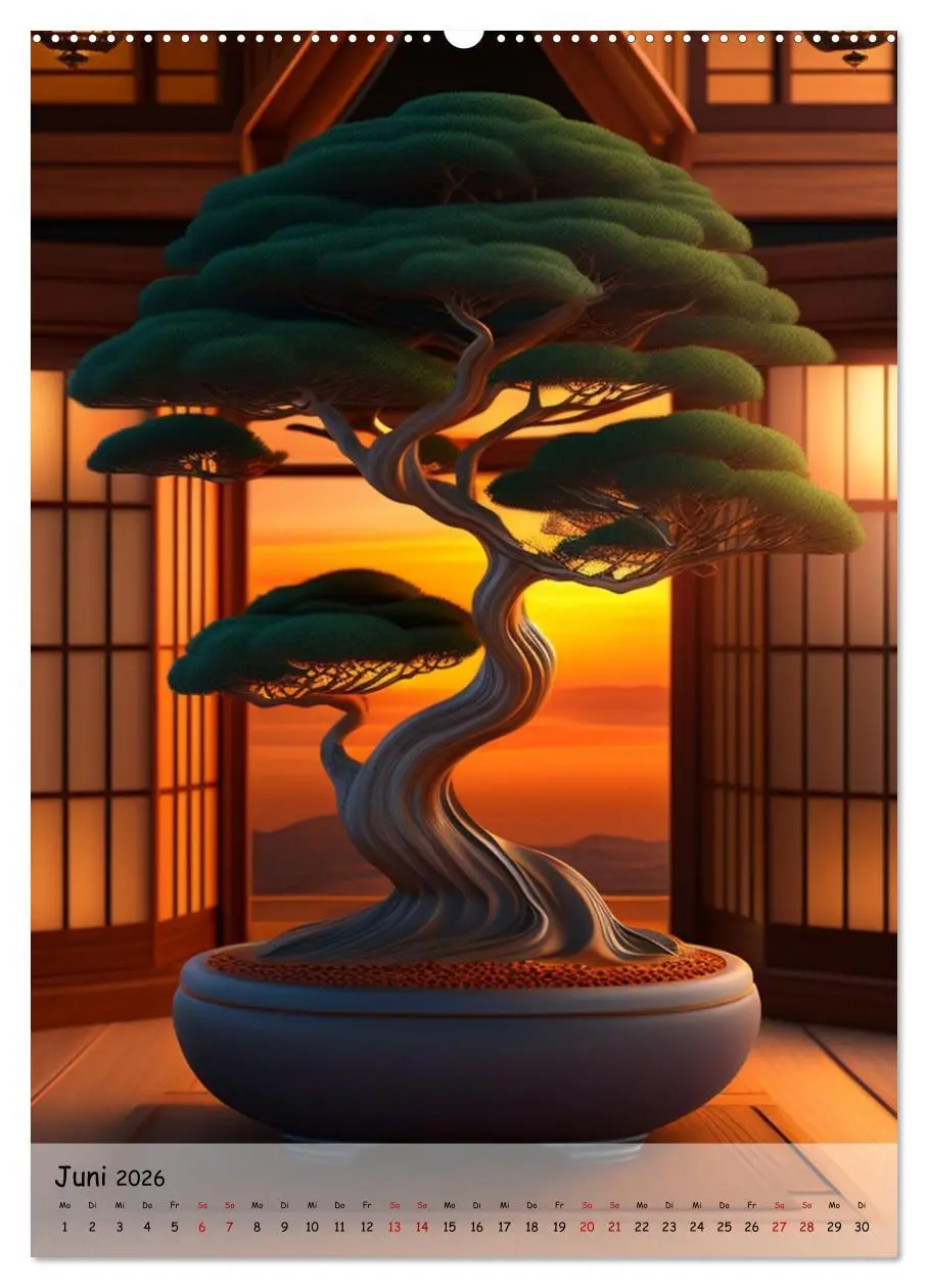 Bild: 9783516315882 | Bonsai Kunstwerke (hochwertiger Premium Wandkalender 2026 DIN A2...
