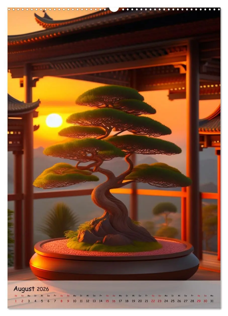 Bild: 9783516315882 | Bonsai Kunstwerke (hochwertiger Premium Wandkalender 2026 DIN A2...