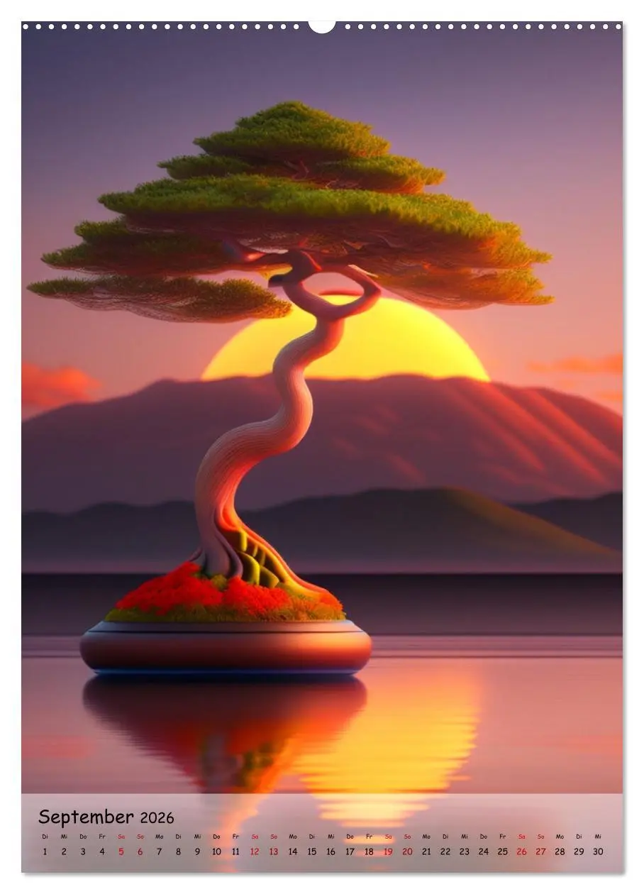 Bild: 9783516315882 | Bonsai Kunstwerke (hochwertiger Premium Wandkalender 2026 DIN A2...