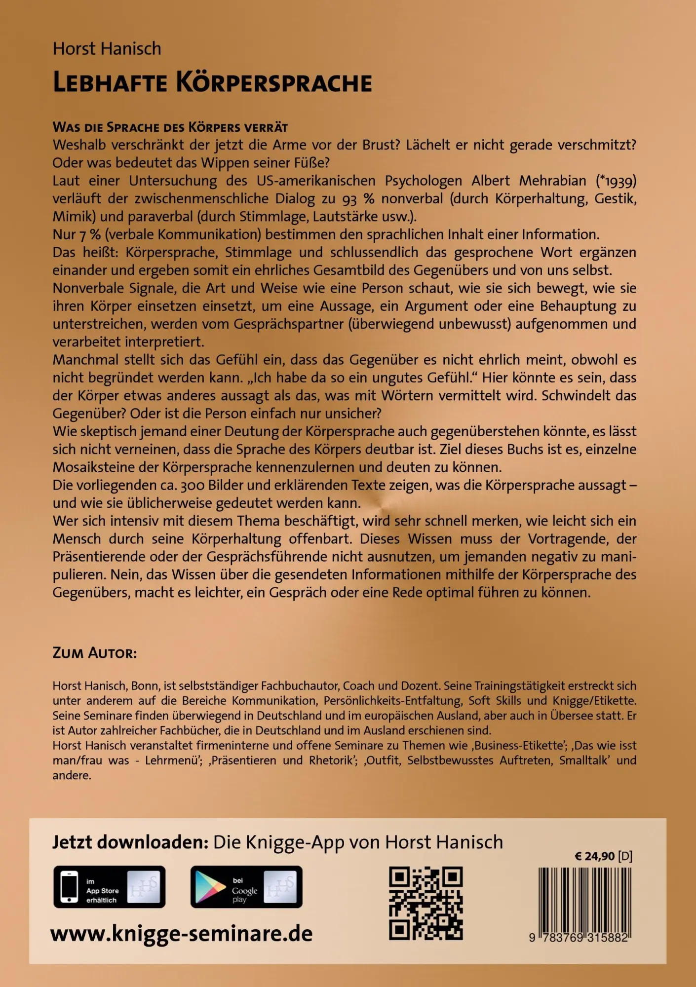 Rückseite: 9783769315882 | Lebhafte Körpersprache | In Vorträgen, Präsentationen, Gesprächen
