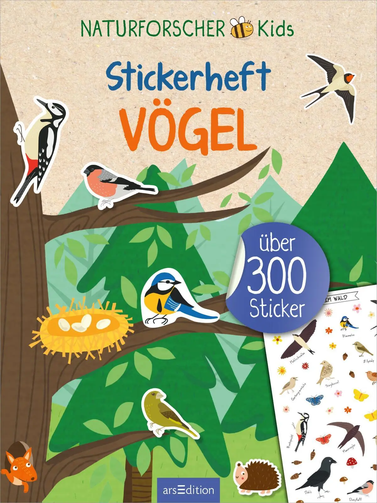 Bild: 9783845855882 | Naturforscher-Kids - Stickerheft Vögel | Über 300 Sticker | Markiewicz