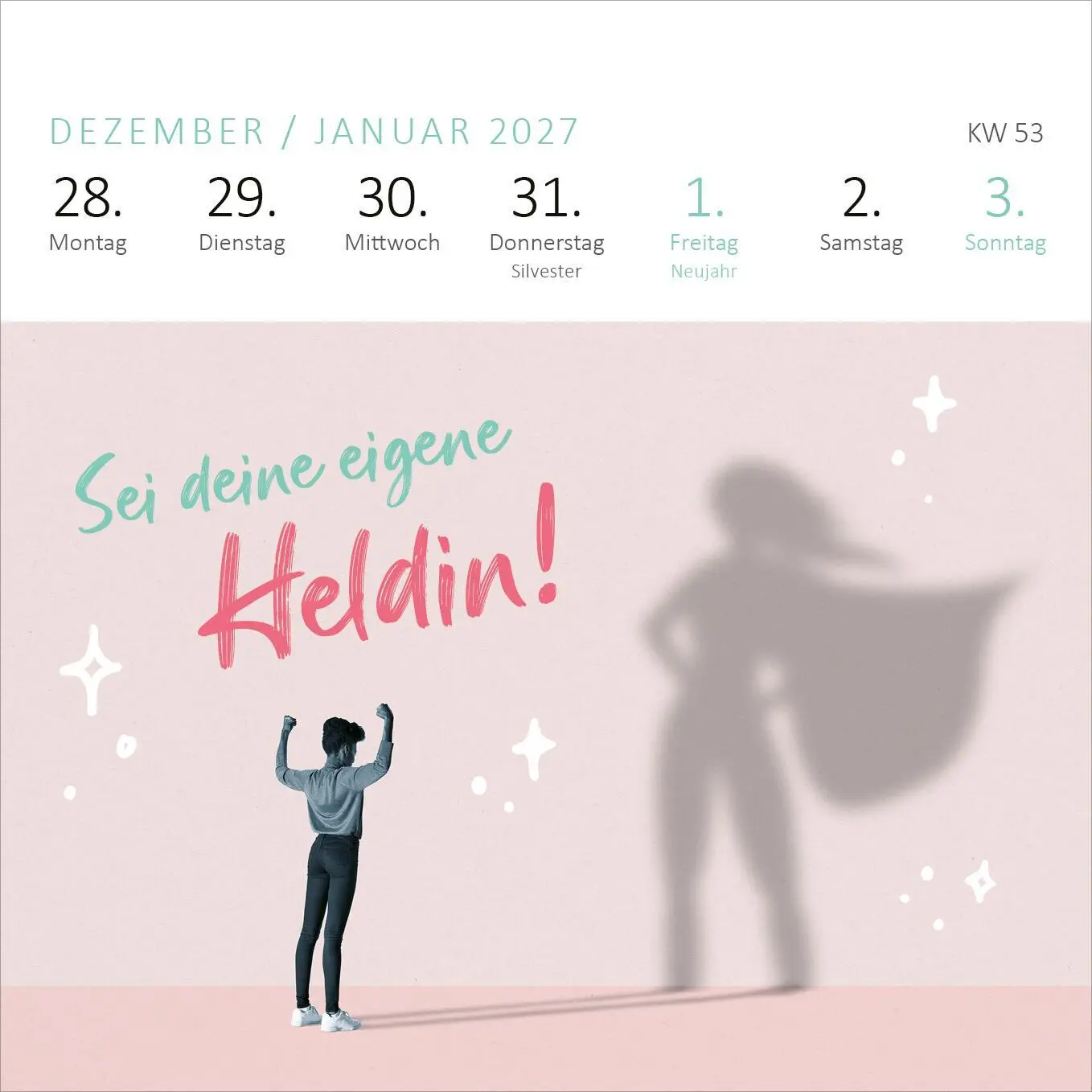 Bild: 4014489135982 | Mini-Wochenkalender Für eine tolle Frau wie dich 2026 | Kalender