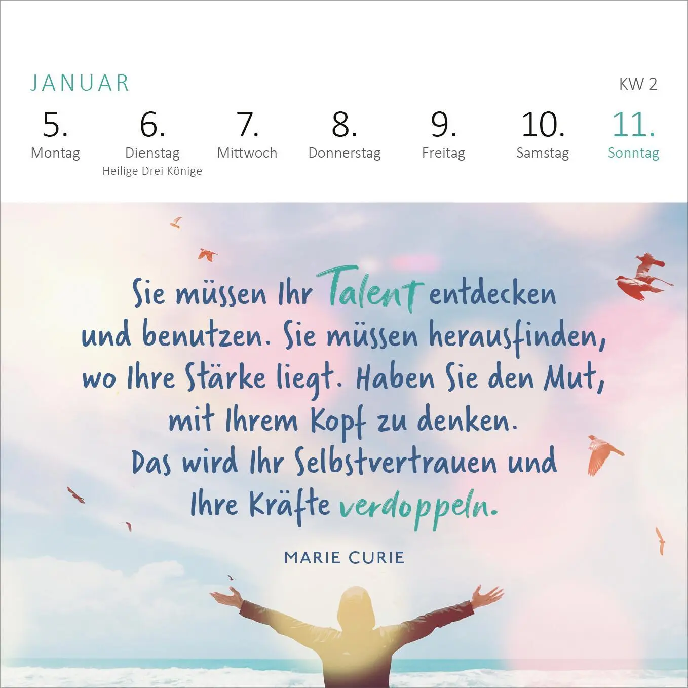 Bild: 4014489135982 | Mini-Wochenkalender Für eine tolle Frau wie dich 2026 | Kalender