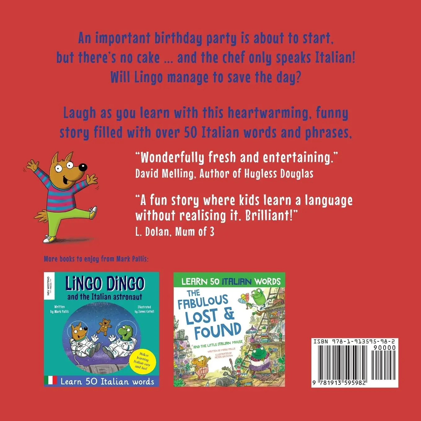 Rückseite: 9781913595982 | Lingo Dingo and the Italian Chef | Mark Pallis | Taschenbuch | 2022