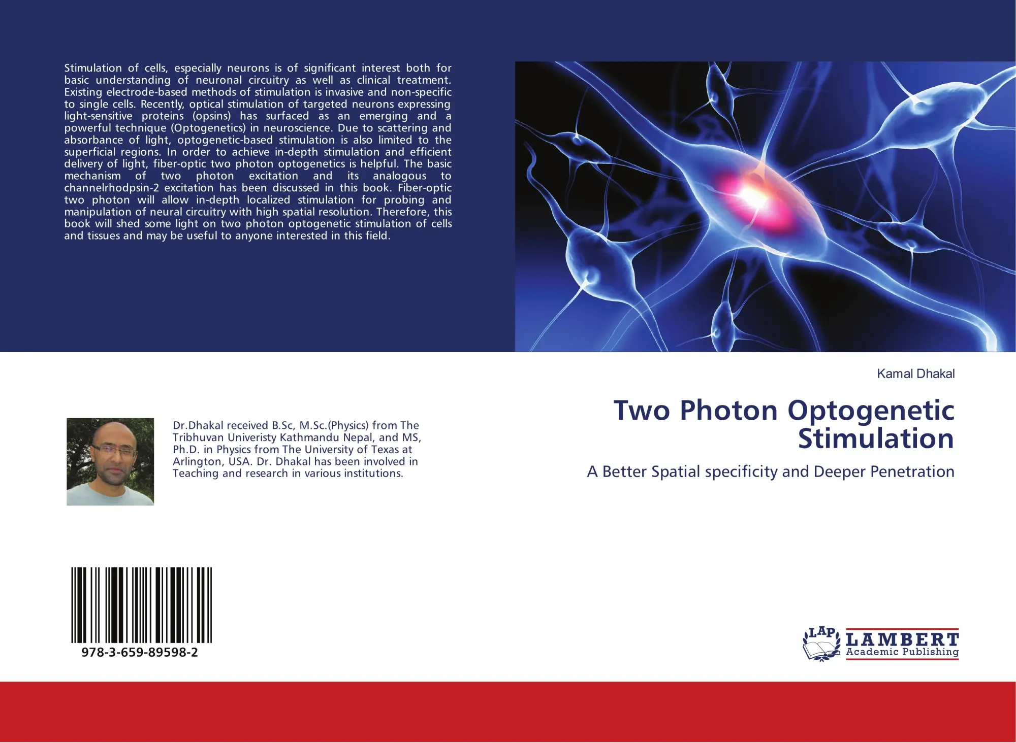 Cover: 9783659895982 | Two Photon Optogenetic Stimulation | Kamal Dhakal | Taschenbuch | 2016