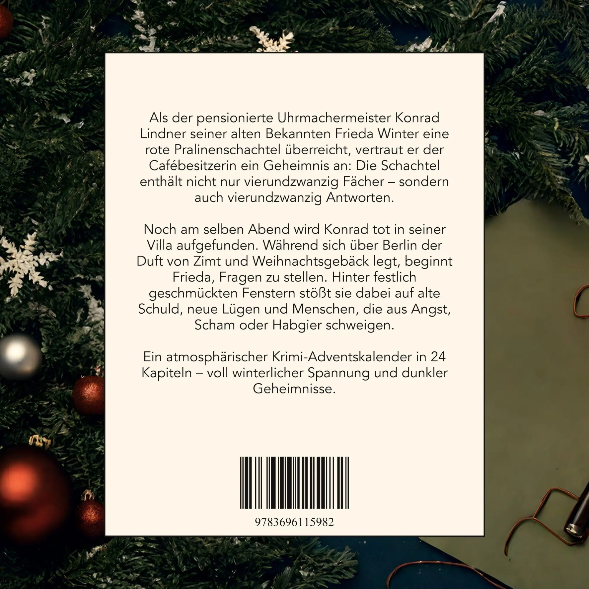 Rückseite: 9783696115982 | Mord in Berlin | Der Krimi-Adventskalender in 24 Akten | Linus Schmidt