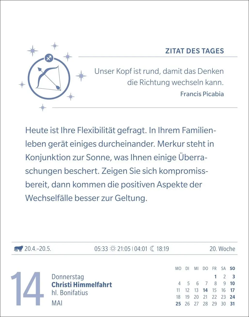 Bild: 9783840035982 | Schütze Sternzeichenkalender 2026 - Tagesabreißkalender - Ihr...