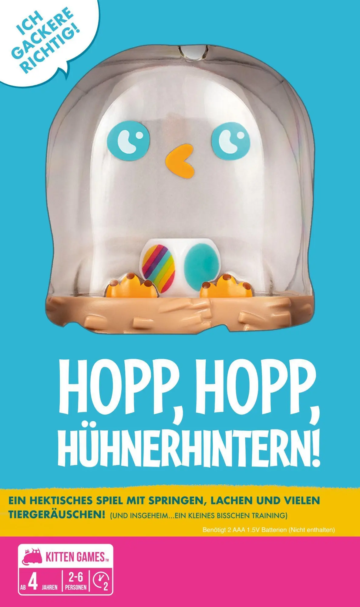 Cover: 810083046082 | Hopp, hopp, Hühnerhintern | Elan Lee | Spiel | EXKD0042 | Deutsch