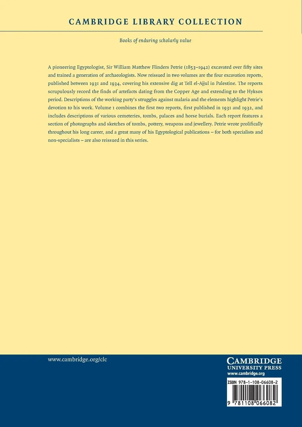 Rückseite: 9781108066082 | Ancient Gaza | Volume 1 | William Matthew Flinders Petrie | Buch