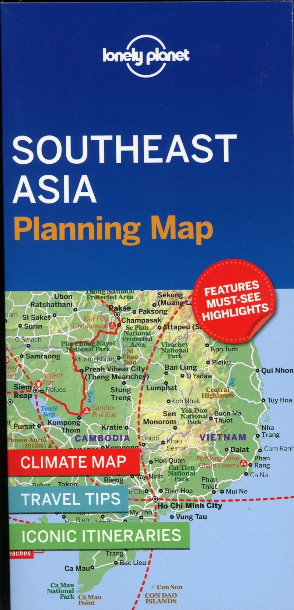 Cover: 9781788686082 | Southeast Asia Planning Map | Planet Lonely | (Land-)Karte | Englisch