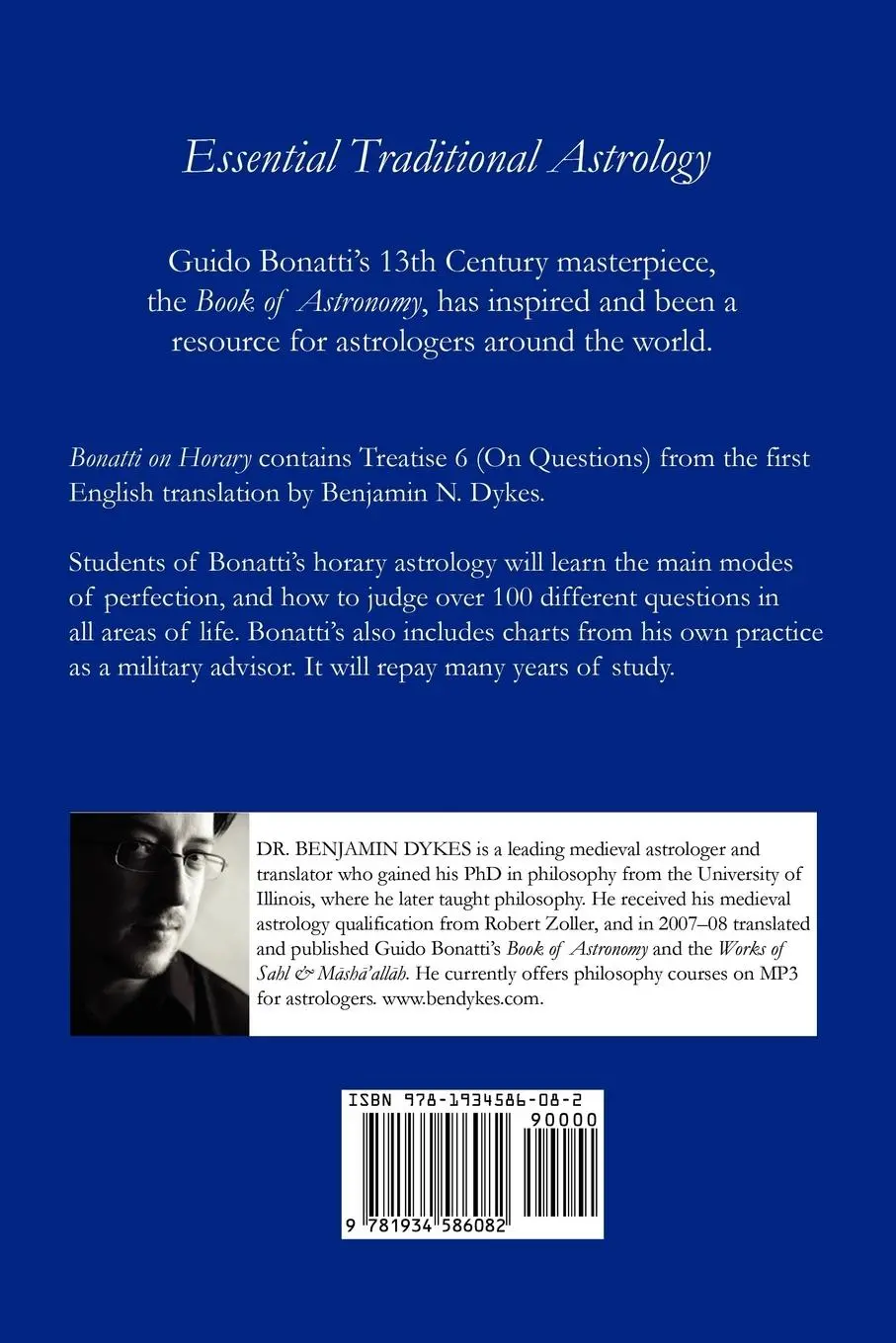 Rückseite: 9781934586082 | Bonatti on Horary | Guido Bonatti | Taschenbuch | Englisch | 2010