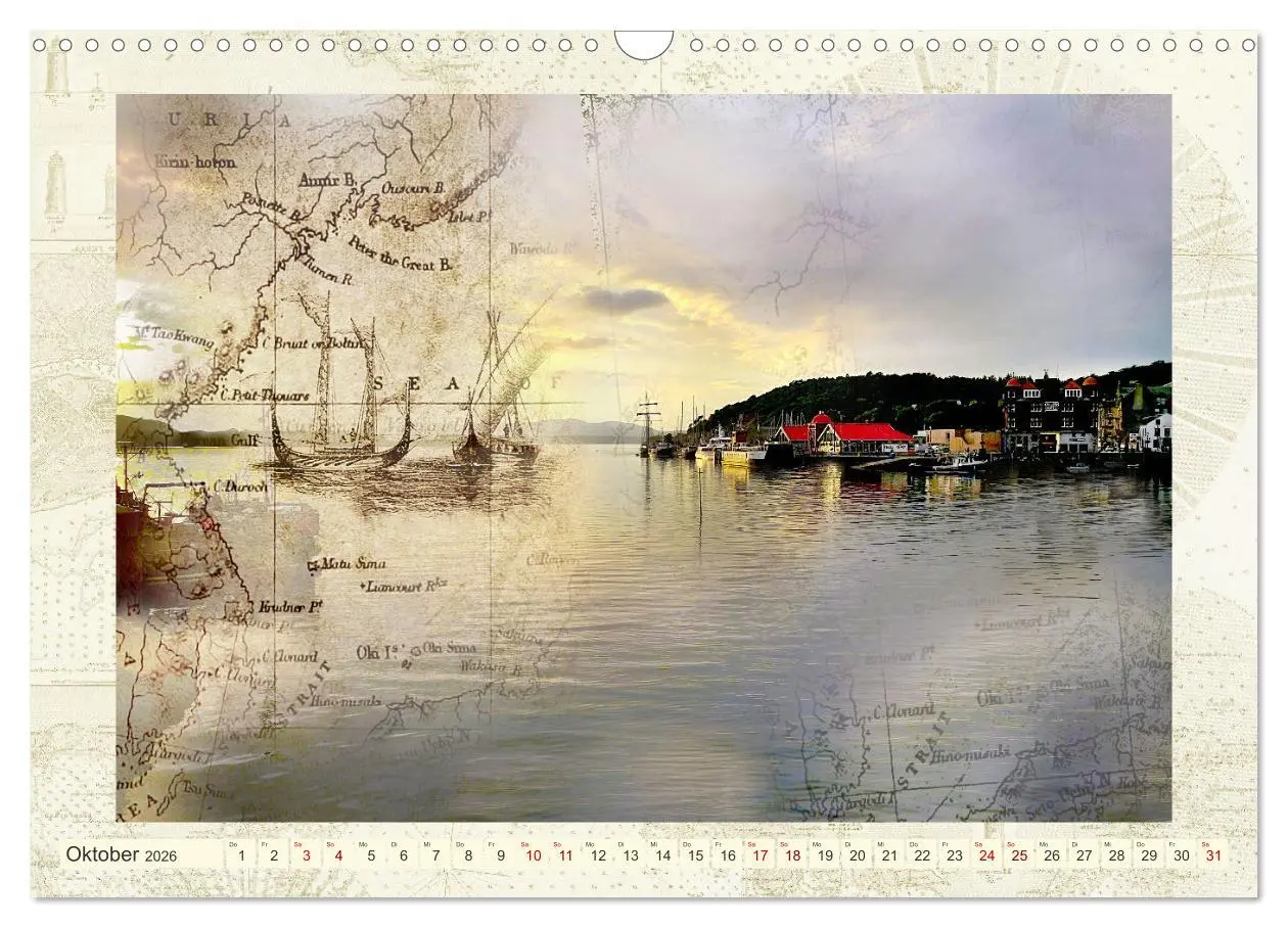 Bild: 9783457586082 | Seekarten der Träume (Wandkalender 2026 DIN A3 quer), CALVENDO...