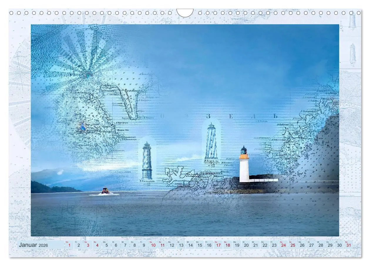 Bild: 9783457586082 | Seekarten der Träume (Wandkalender 2026 DIN A3 quer), CALVENDO...