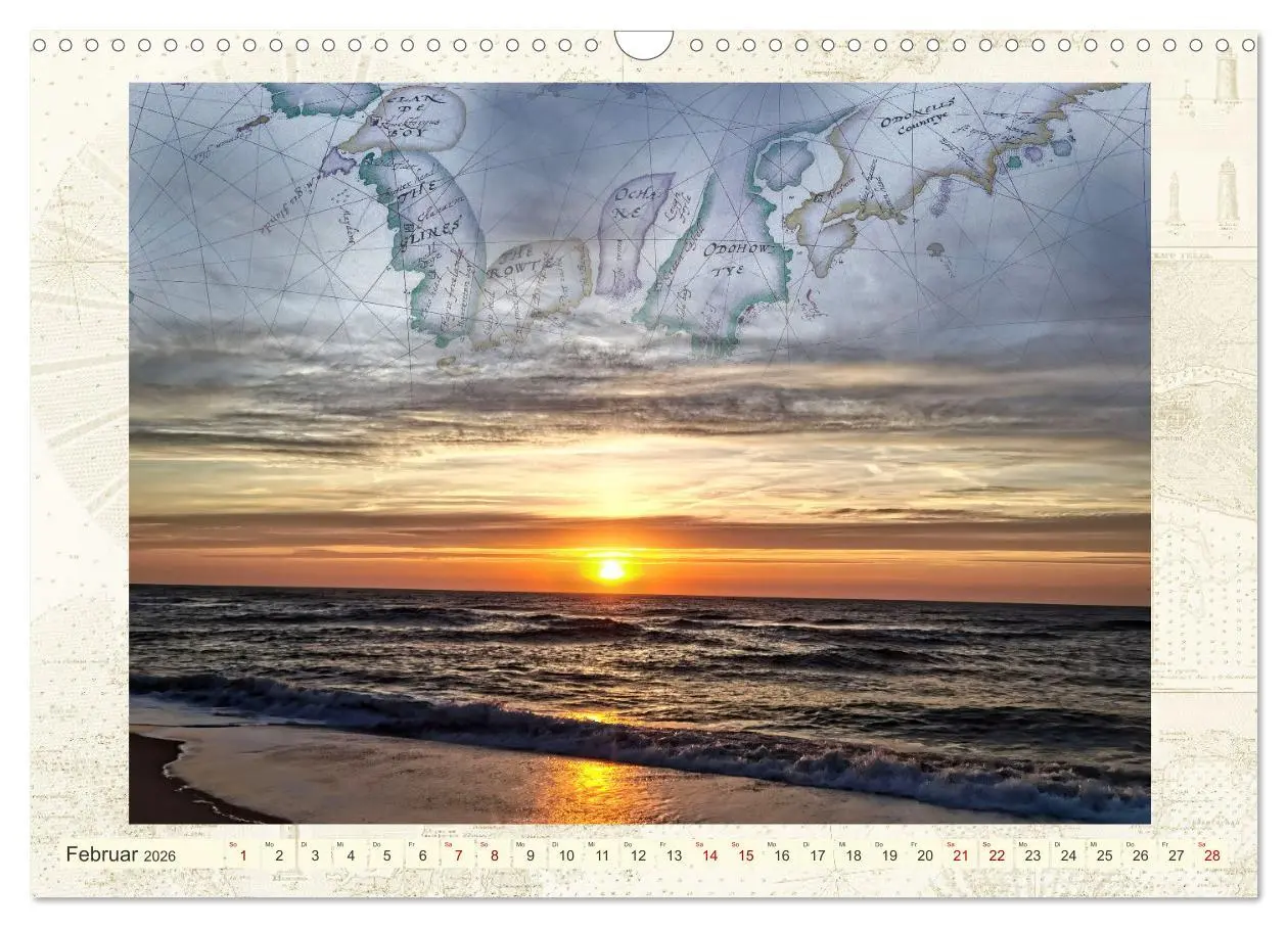 Bild: 9783457586082 | Seekarten der Träume (Wandkalender 2026 DIN A3 quer), CALVENDO...