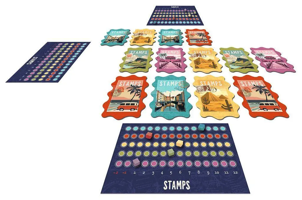 Bild: 4033477906182 | Fernweh STAMPS | Das schnelle Briefmarken-Legespiel für unterwegs