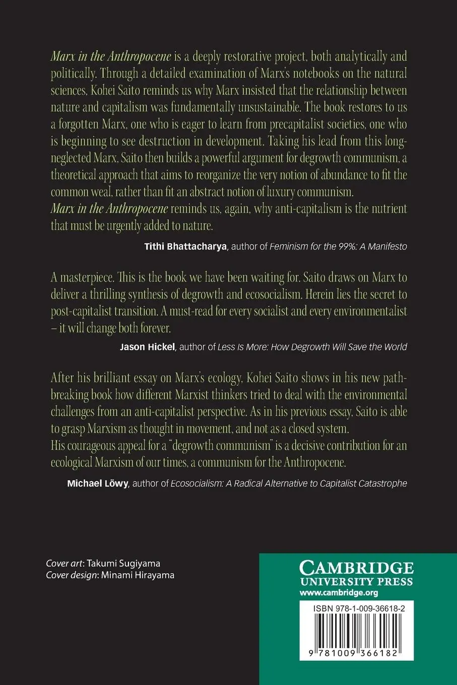 Rückseite: 9781009366182 | Marx in the Anthropocene | Towards the Idea of Degrowth Communism