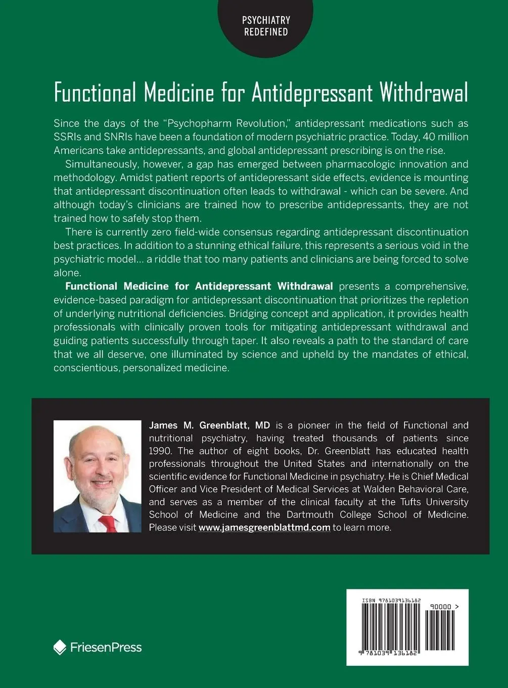 Rückseite: 9781039136182 | Functional Medicine for Antidepressant Withdrawal | Greenblatt (u. a.)
