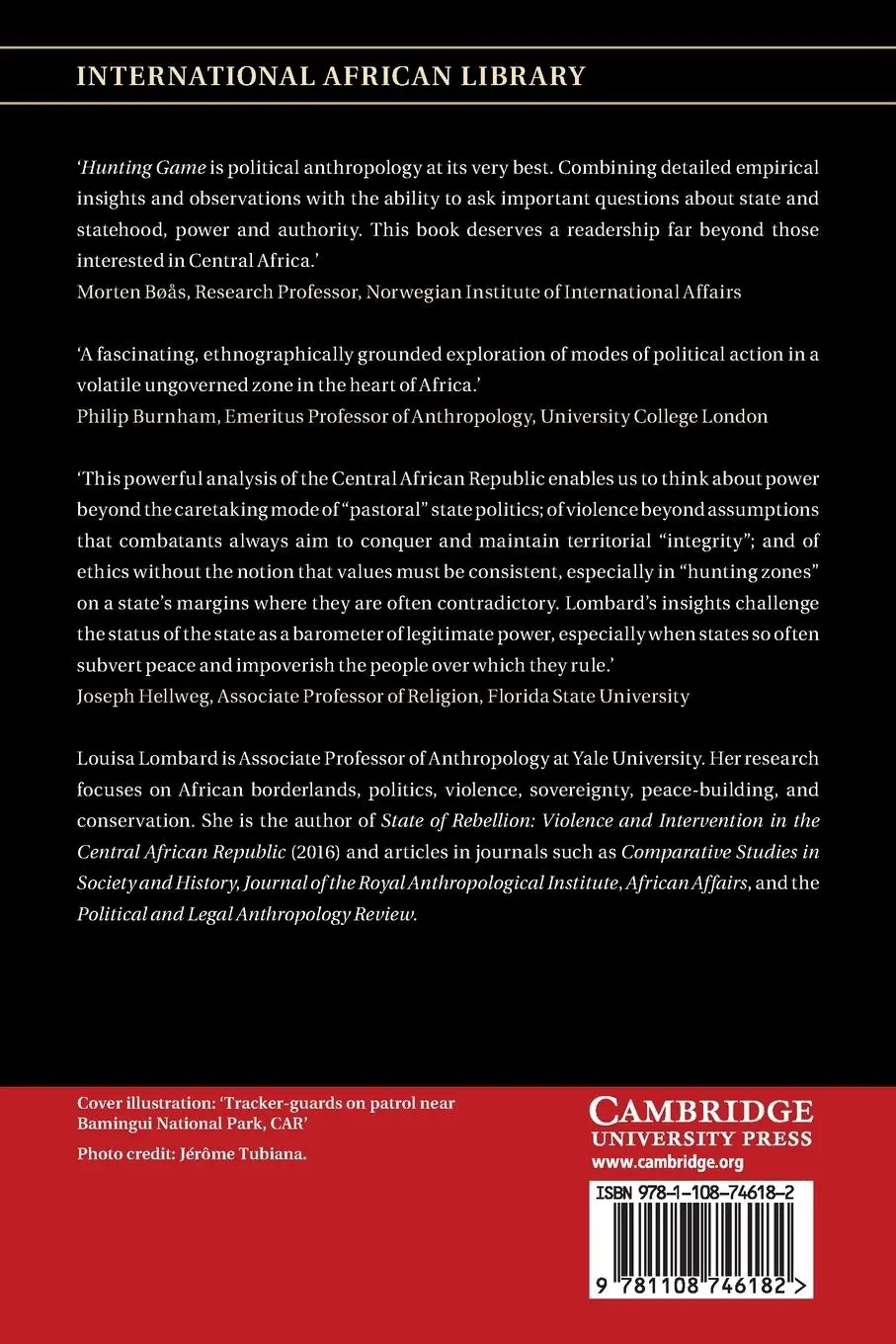 Rückseite: 9781108746182 | Hunting Game | Raiding Politics in the Central African Republic | Buch