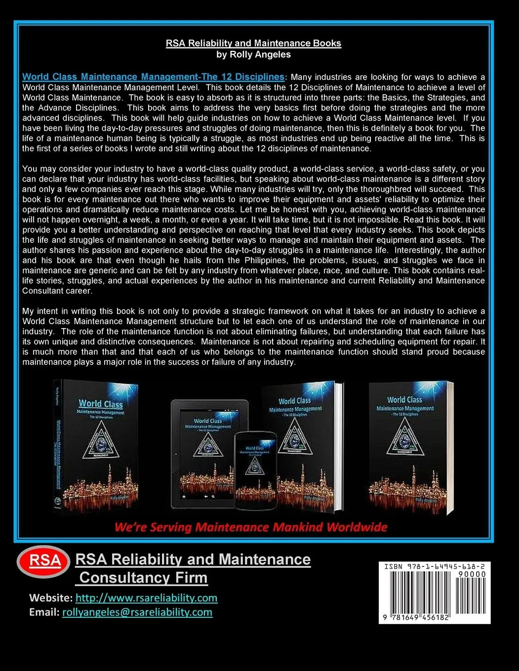 Rückseite: 9781649456182 | World Class Maintenance Management - The 12 Disciplines | Taschenbuch