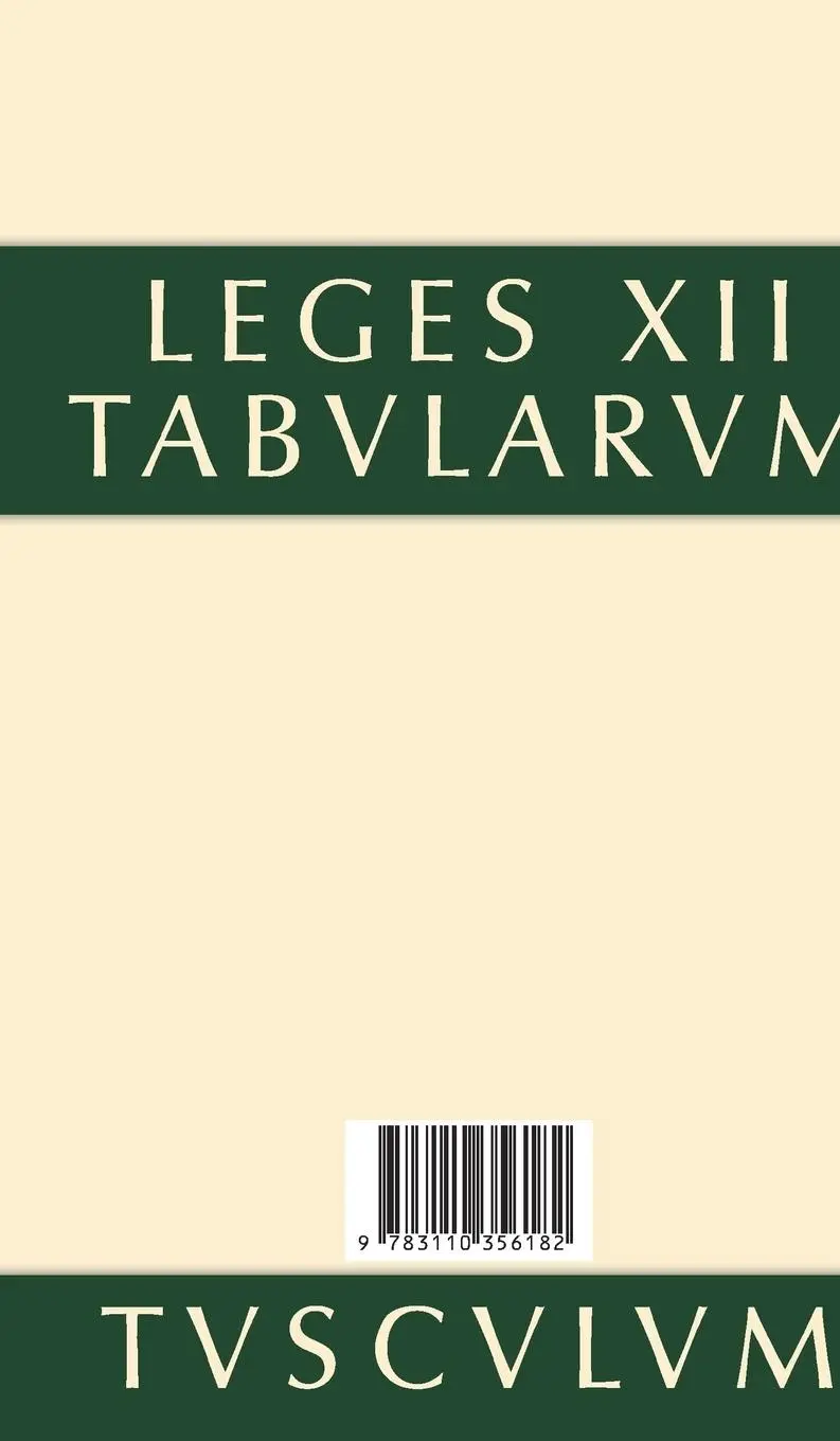 Rückseite: 9783110356182 | Das Zwölftafelgesetz | Lateinisch - deutsch | Rudolf Düll | Buch